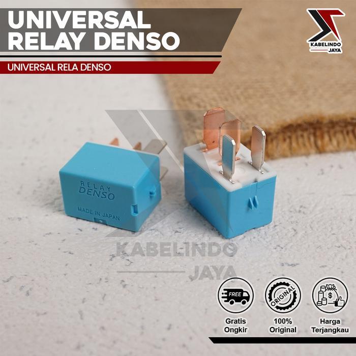 Relay Denso Original Biru 12v Kaki 4 Pin 30a Socket Riley Mini Denso AC Mobil Avanza Xenia Jazz Univ