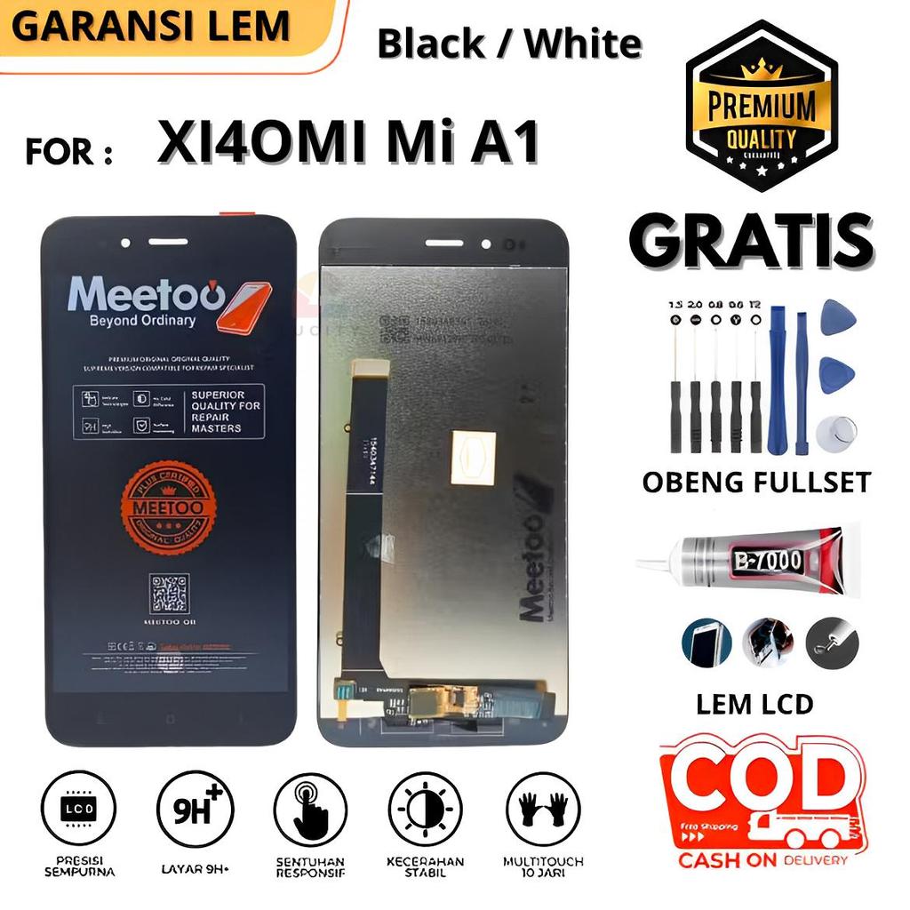 Lcd  Touchscreen compatible Xiaomi MI A1 OriginaL Fullset Touchscreen Gratis Lem + Obeng / LCD XIAOM