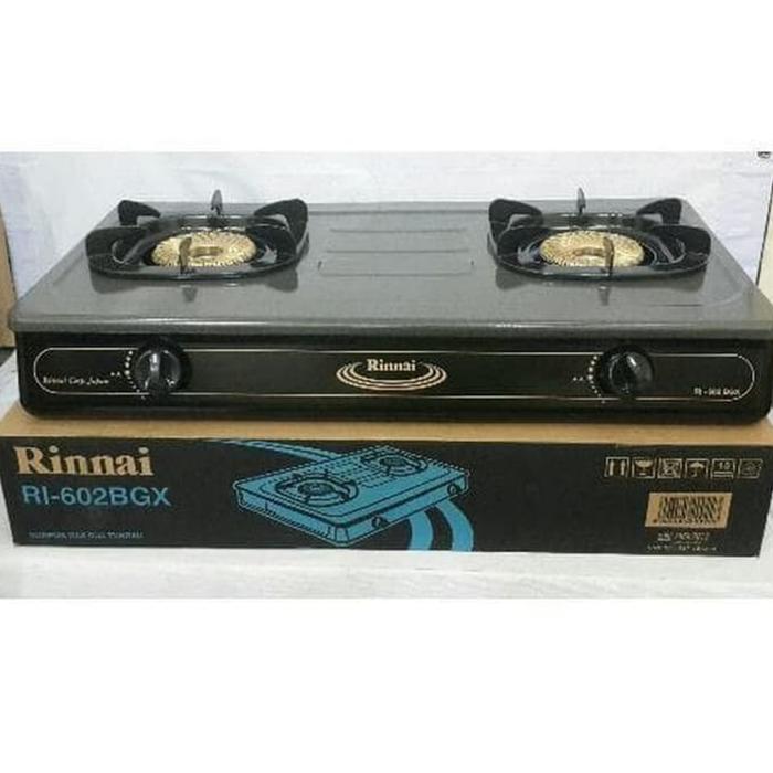 Kompor Gas Rinnai 2Tungku RI602BGX / Kompor Rinnai RI 602BGX