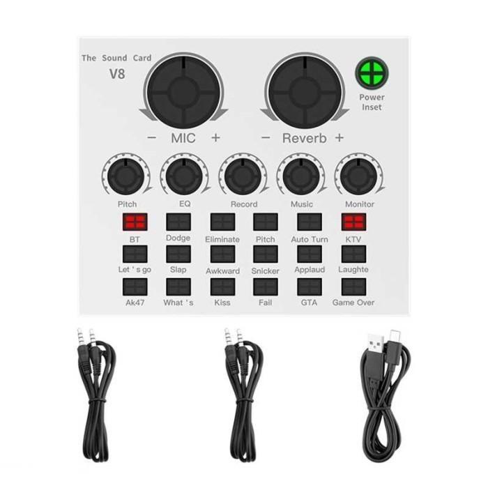 Ori TaffSTUDIO v8 plus original soundcard hape mini mixer - V8 Plus