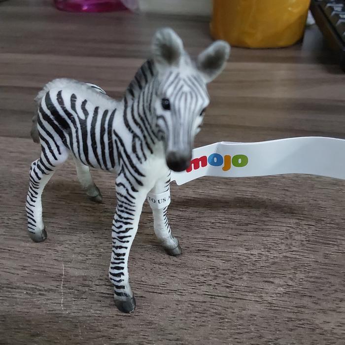 MOJO ZEBRA FOAL 87394 [ UK 7cm x 5cm ]