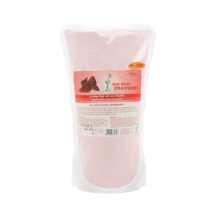 Terlariss ACL – Hair Mask Refill (1000 g) - Strawberry Apple Ginseng Coklat Green Tea Lumpur - Straw