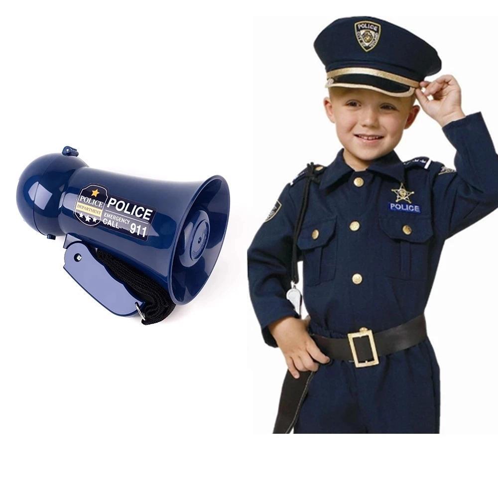 Child Kids Role Play Toy Portable Megaphone Pretend Play Policemans Megaphone