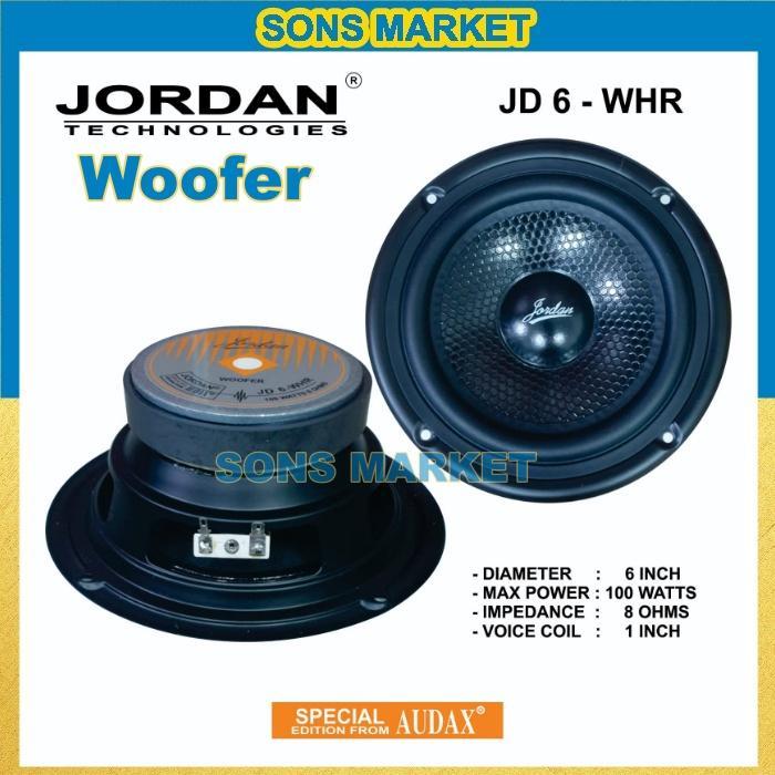 SPEAKER JORDAN AUDAX 6in 6 inch WOOFER JD 6 WHR 100 WATT ORIGINAL