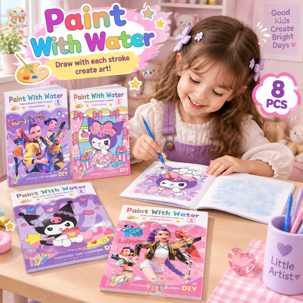 Buku Gambar Anak Cat Air 1 Paket Lukisan Paket Lukisan Anak PGS Buku Gambar Mewarnai Cat Air Cat Air