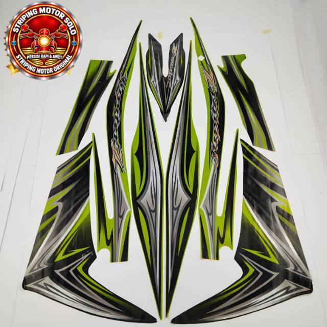striping yamaha jupiter  z new robot hijau 2011 2012 list body standar kualitas original