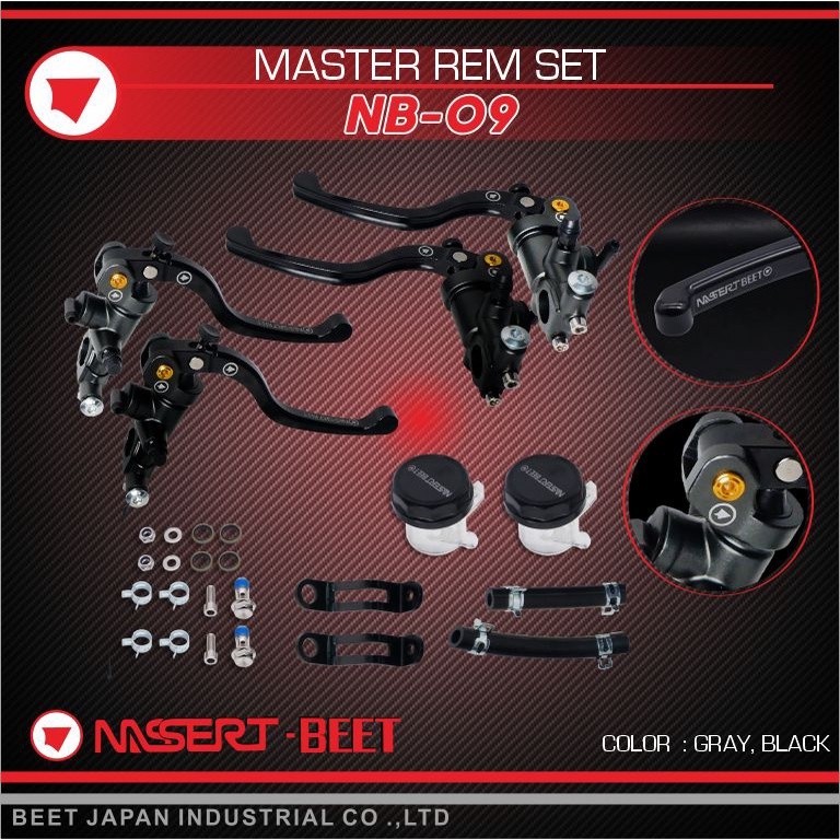 Master Rem Set Depan Belakang Nmax Aerox Vario Beat Mio PCX ADV Xmax Nb-09 Nassert Beet