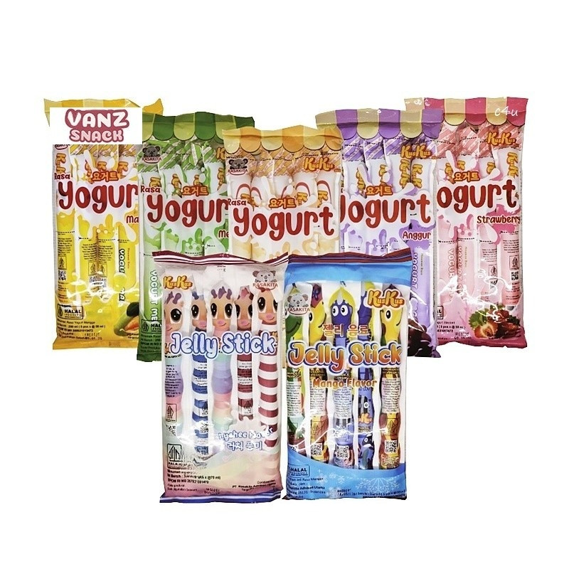 KusKus Minuman Jelly dan Yoghurt Stick Aneka Rasa Buah isi 10x70ml