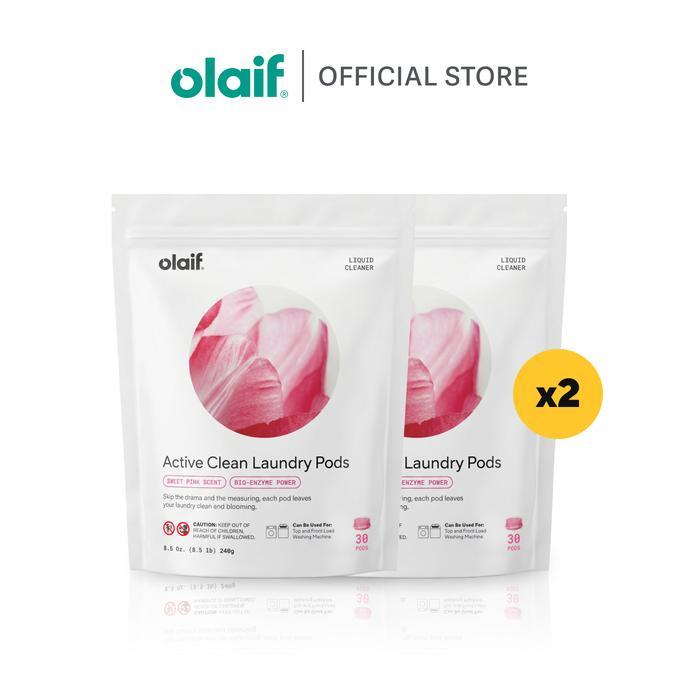 [Bundle 2] Olaif Active Clean Laundry Pods - Deterjen Pods / Detergent Capsule - Bundle 2 (60 pods)