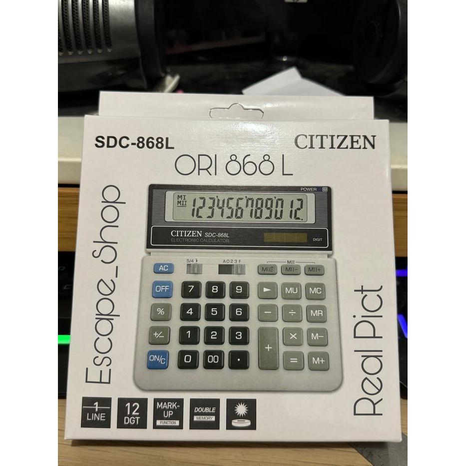 ORIGINAL Kalkulator Citizen type SDC 868 L - Citizen SDC 868 L ORI