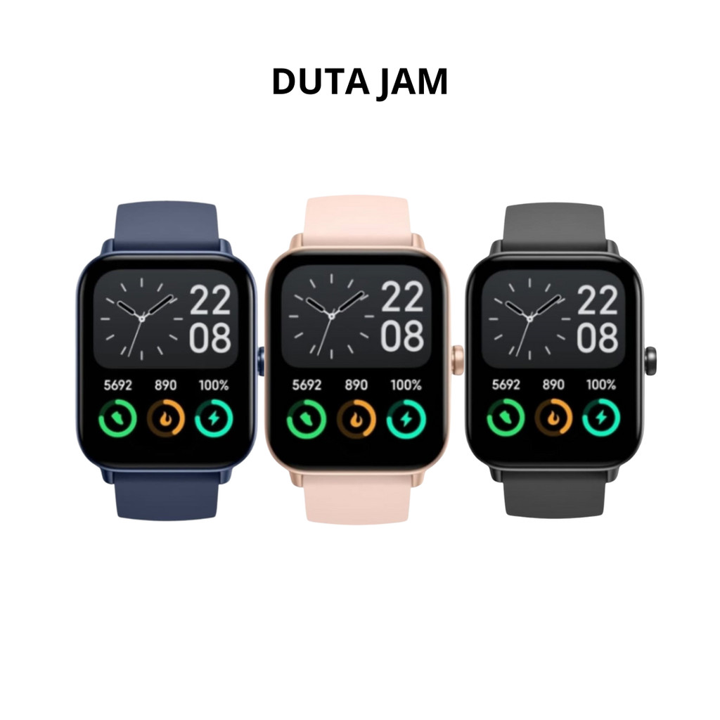 JAM TANGAN SMARTWATCH HEGNER HS010 HS 010 HS-010 PINK BLUE BLACK RUBBER STRAP