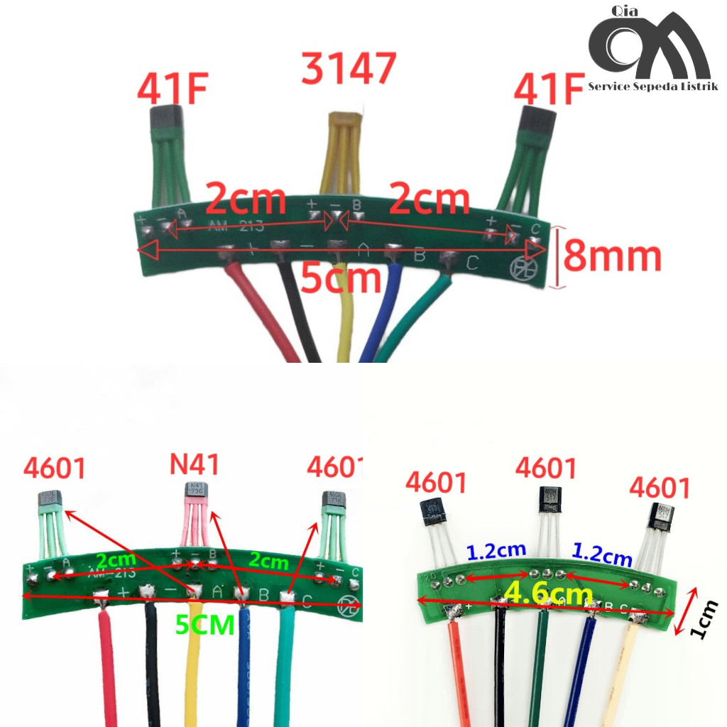 Sensor Dinamo 120° Sepeda Listrik dan Motor Listrik