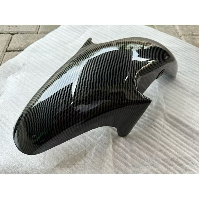 SPAKBOR DEPAN NINJA RR CARBON GLOSY ▪️spakbor slebor depan Kawasaki ninja rr carbon karbon NINJA 150