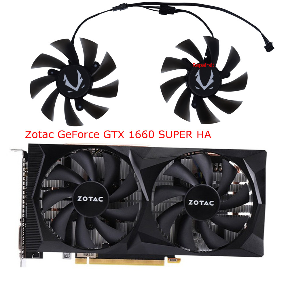 2Pcs/Set,GA92S2H,Replace HA92A2H,GPU Card Cooler,For ZOTAC RTX2060 AMP,For ZT-T20600,RTX 2070 SUPER 