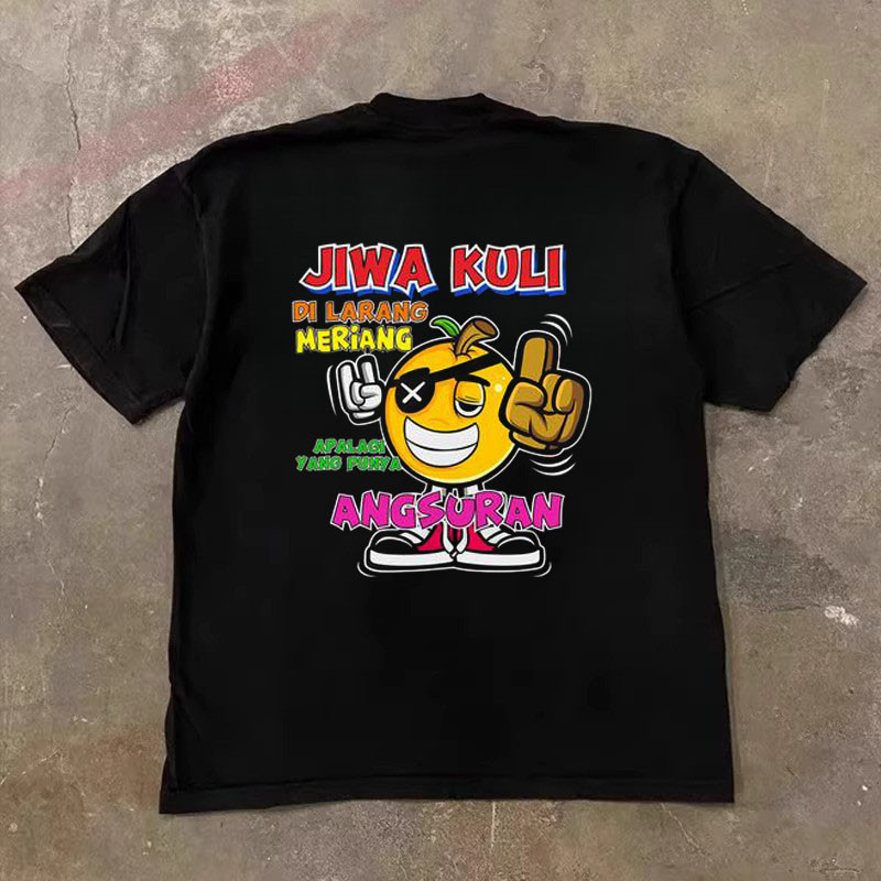 Kaos wanita terbaru 2025 streetwear Epidemic Gaya Eropa dan Amerika  Unisex  Lengan Pendek atasan wa