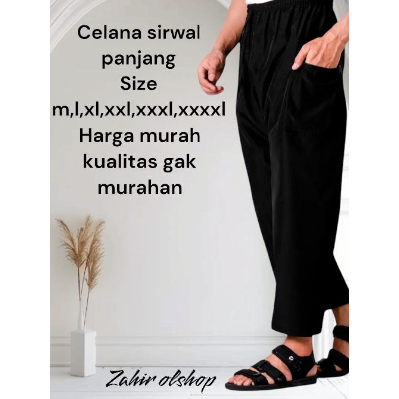 CELANA SIRWAL PANGSI PANJANG JUMBO KOMPRANG CELANA HAJI DAN UMROH CELANA SANTRI