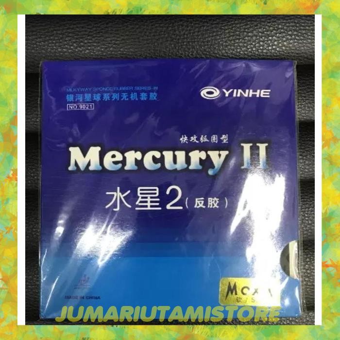 Karet YINHE Mercury 2 Original Bat Bet Tenis Meja Pingpong - Soft, Hitam