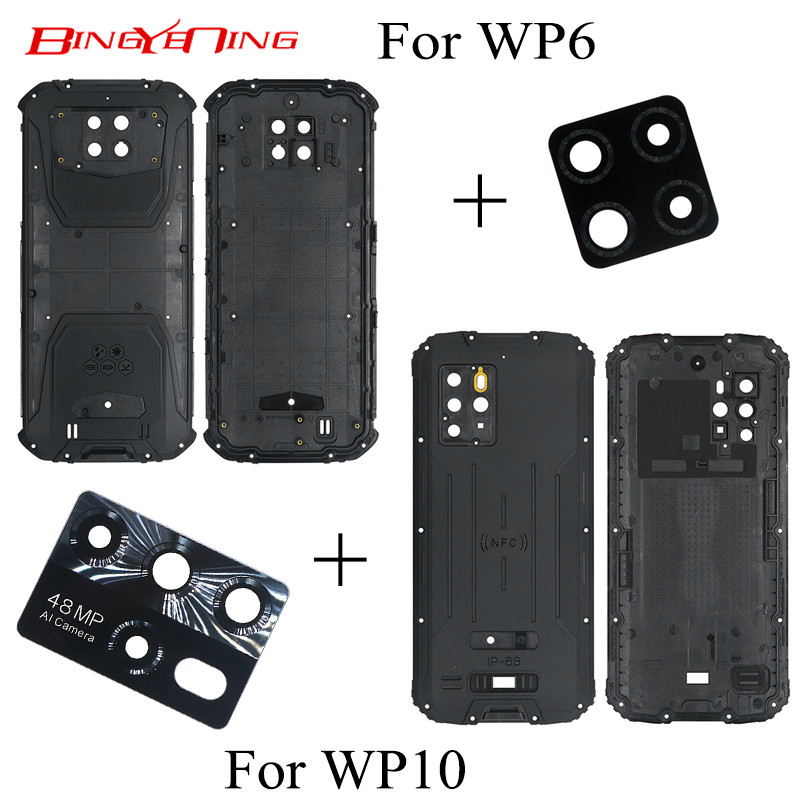 Original Battery Cover For Oukitel WP6 WP10 With Camera Glass Back Case Repair Replacement Accessori