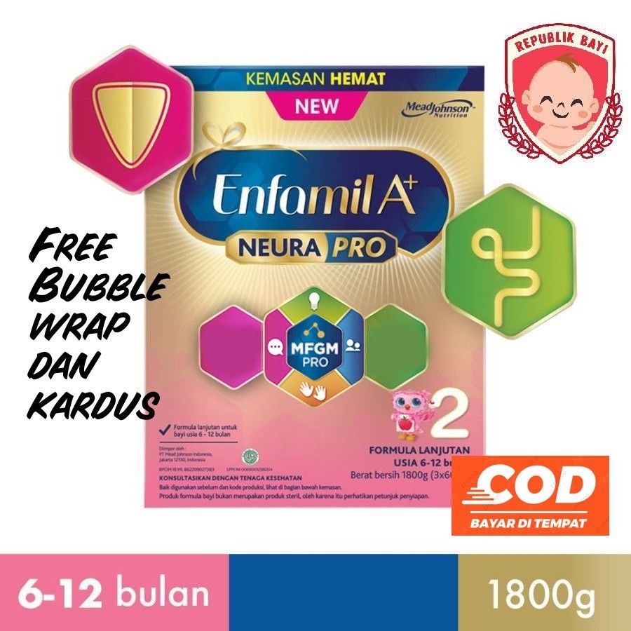 Enfamil A+2 A2 A2 Enfamil 2 MFGM Plain 1800 gram