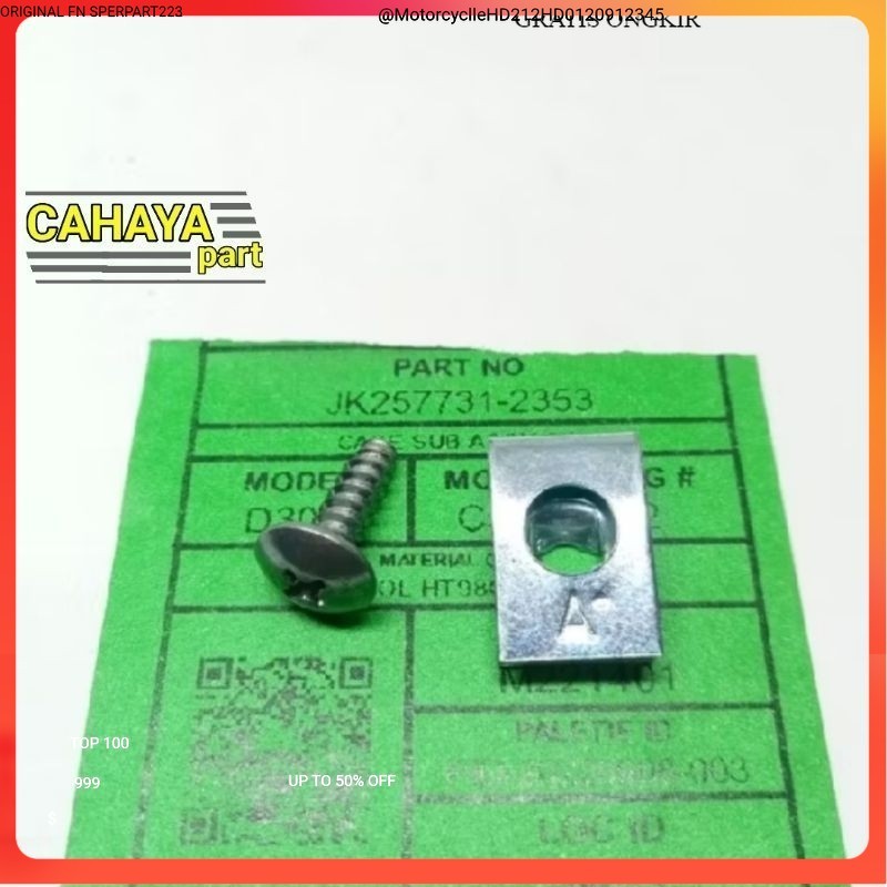 spit Baut klip skrup body m4 original honda vario, beat dll new Cs1