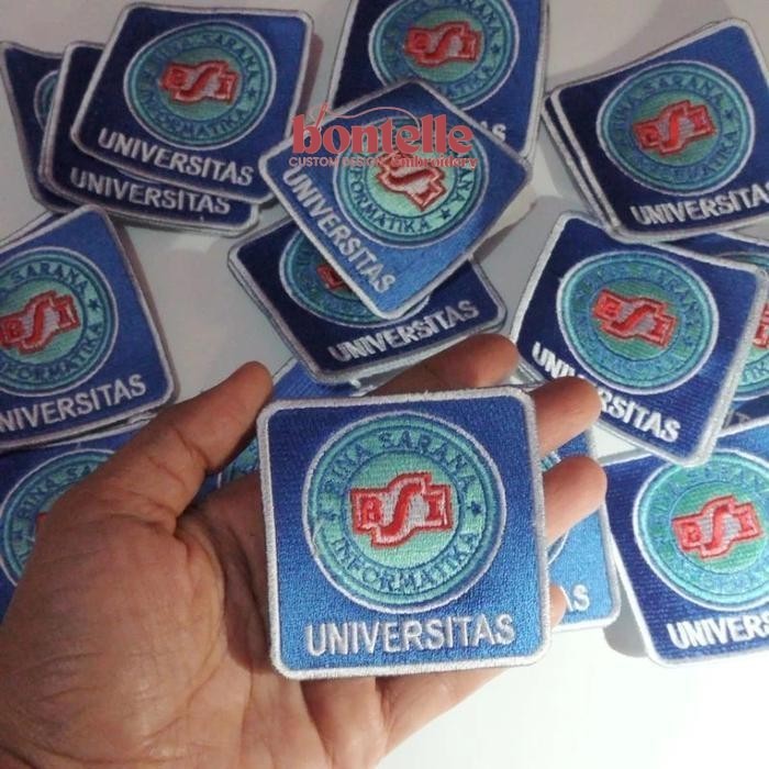 Patch Bordir Universitas BSI - Logo Emblem Kampus Tempel Seragam Mahasiswa