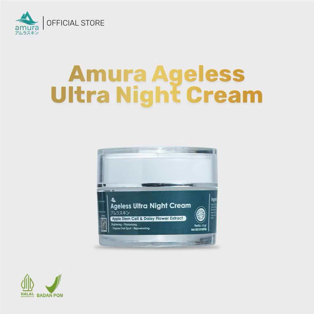 - Amura Night Cream - Kencangkan Kulit & Hilangkan Flek Hitam
