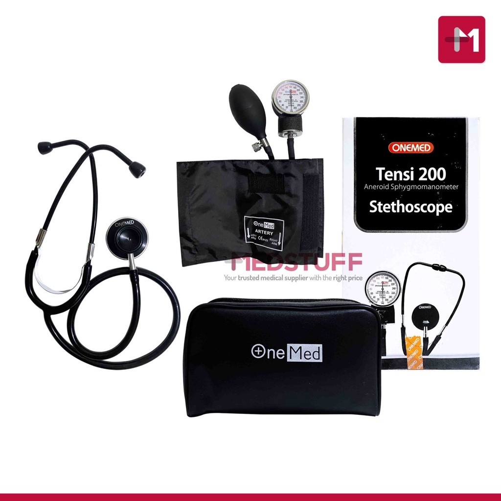 Tensimeter Aneroid Onemed + Stetoskop Tensimeter Aneroid + Stetoskop Onemed Tensimeter Onemed Tensi 