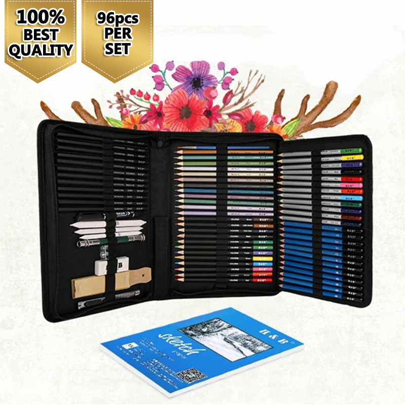 Professional Sket Pencil Set Drawing Kit Colored Pencil Set for Sketing Stationery Set