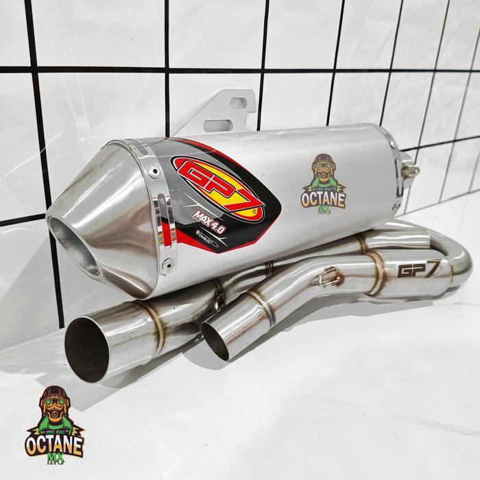 Knalpot Gp7 MAX 4.1 Standard & MAX 4.0 Bore Up WR CRF KLX/DTRACKER - KLX/DTRACKER, BORE UP