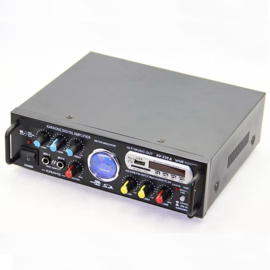 FLECO Power Amplifier FLECO BT-339A Amplifier Bluetooth 1000W Karaoke + Mp3 player + FM Radio
