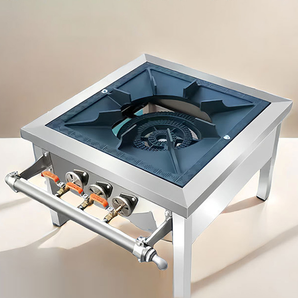 Energy-Saving Gas Stove Short Footed Stove Hand Ignition Commercial Household Single Gas Stove Dual 
