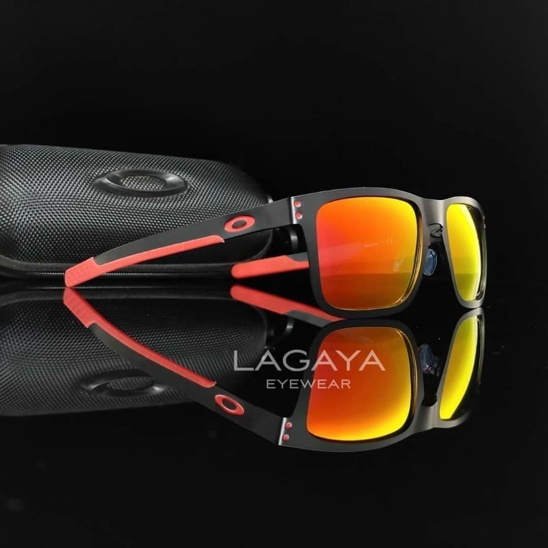 KACAMATA OK HOLBROOK SPORT FASHION BAHAN METAL FULL TITANIUM TERBARU ANTI SILAU LENSA POLARIZED . .