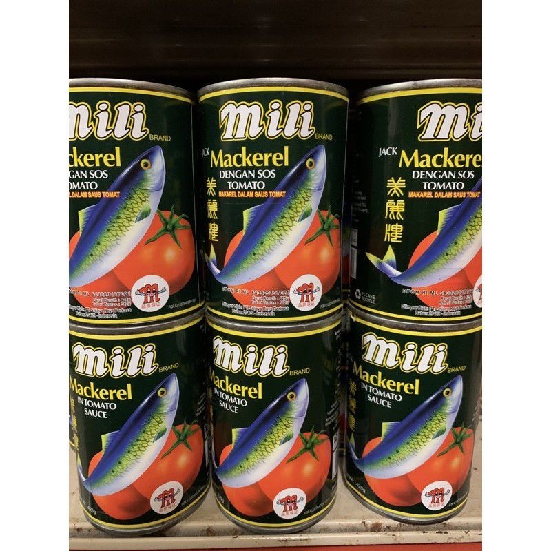 Sarden Mili 425 gr Asli Malaysia Singapore - Mackerel Mili