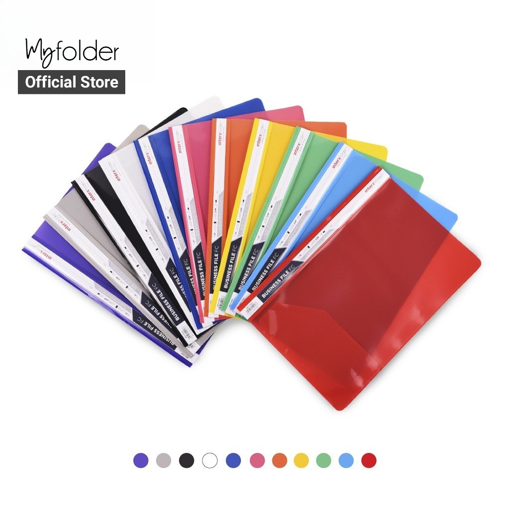 InterX Folder Business File / Acco Snelhecter / Map Arsip / Penyimpanan Dokumen Folio (F4)