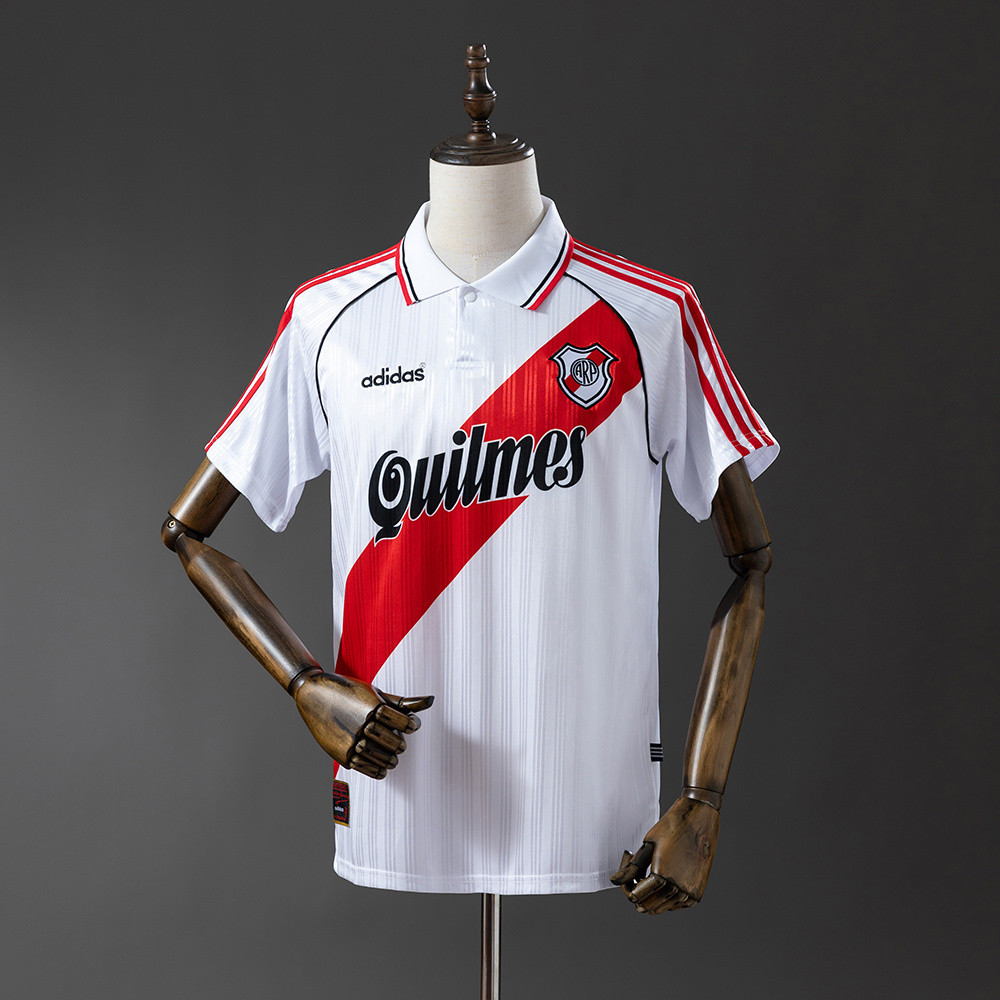 Jersey River Plate 95/96 Home Retro A27 T shirt pria
