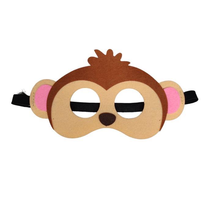 Topeng Pesta Flanel Karakter Hewan Bajak Laut Perlengkapan Ulang Tahun - AF, tp.FLANEL