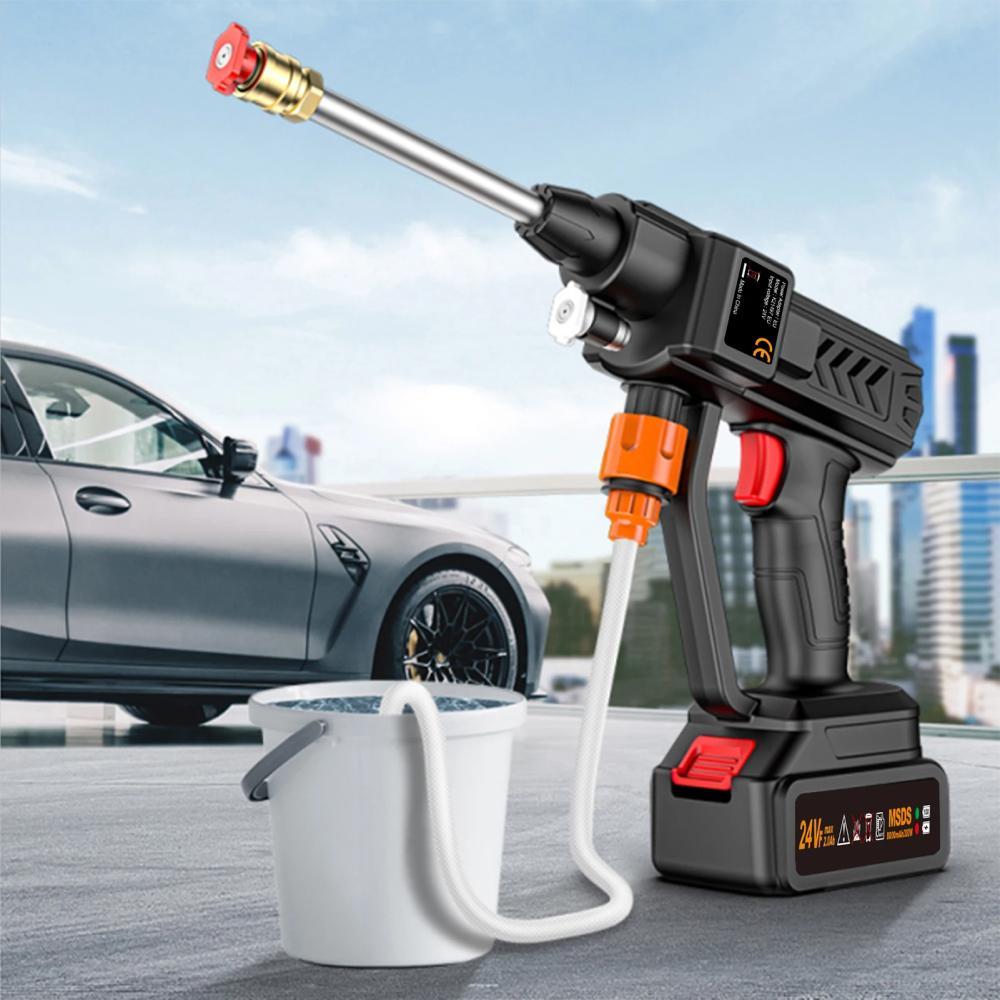 Jet Cleaner High Pressure Water Gun Semprotan Air Cuci Mobil Motor Baterai Tekanan Tinggi 90 Bar