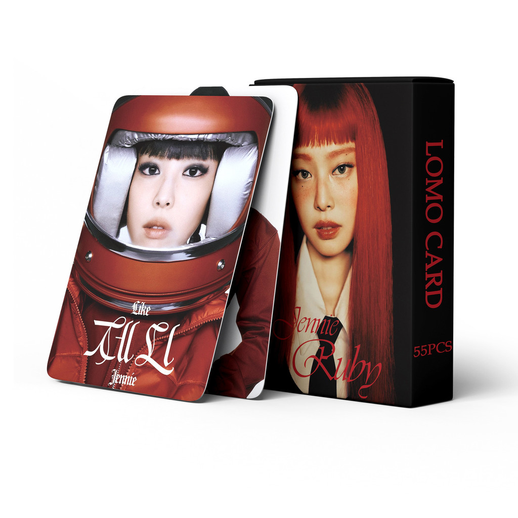 55Pcs/Box Kpop RUBY LIKE JENNIE SOLO Lomo Card New Ablum HD Photo Print Pictures Photocard for Fans 