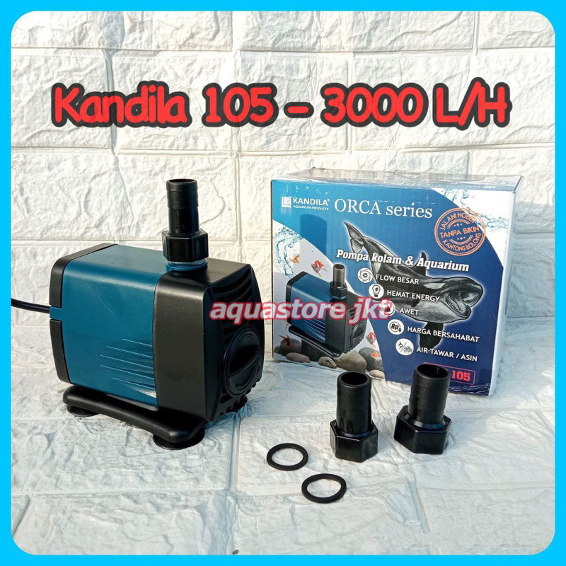 Kandila orca Pompa mesin aquarium kolam ikan kandila orca 105 3000 L/H mesin kolam ikan besar