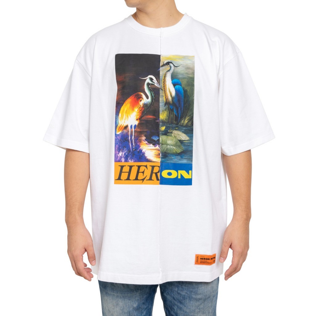 Split heron tshirt C2837