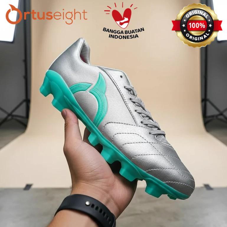 OrtusEight Mirage FG Silver Teal Sepatu bola Dewasa Original