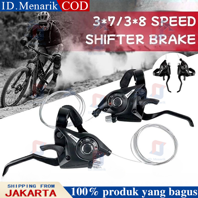 Shimano Speed Shifter Handle Brake Rem Hidrolik Sepeda 3x7 speed