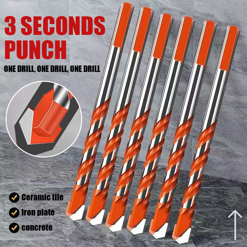 Mata Bor Multifungsi Mata Bor Gergaji Putar Mata Bor Gagang Lurus Set Mata Bor