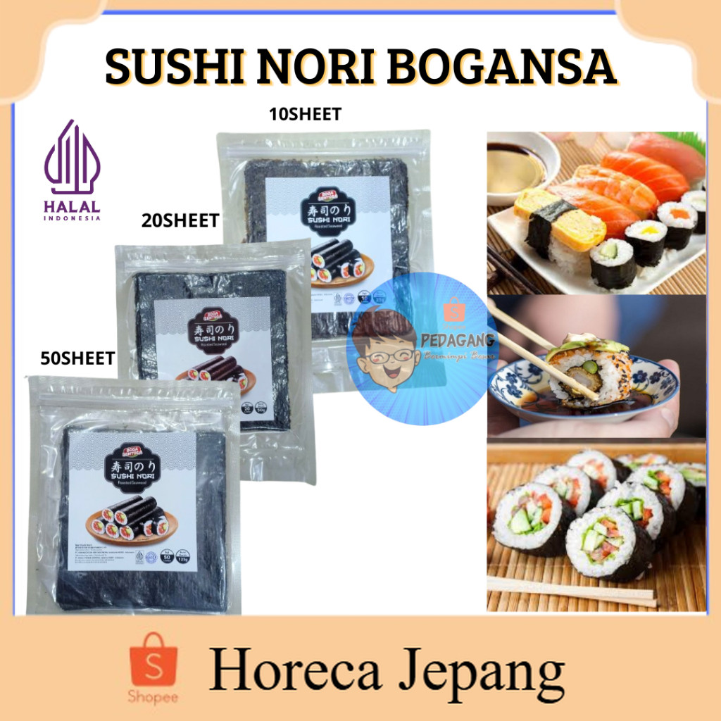 Sushi Nori Bogansa Ada 3 Varian/ Sushi Nori/ Nori/ Sushi Nori Halal