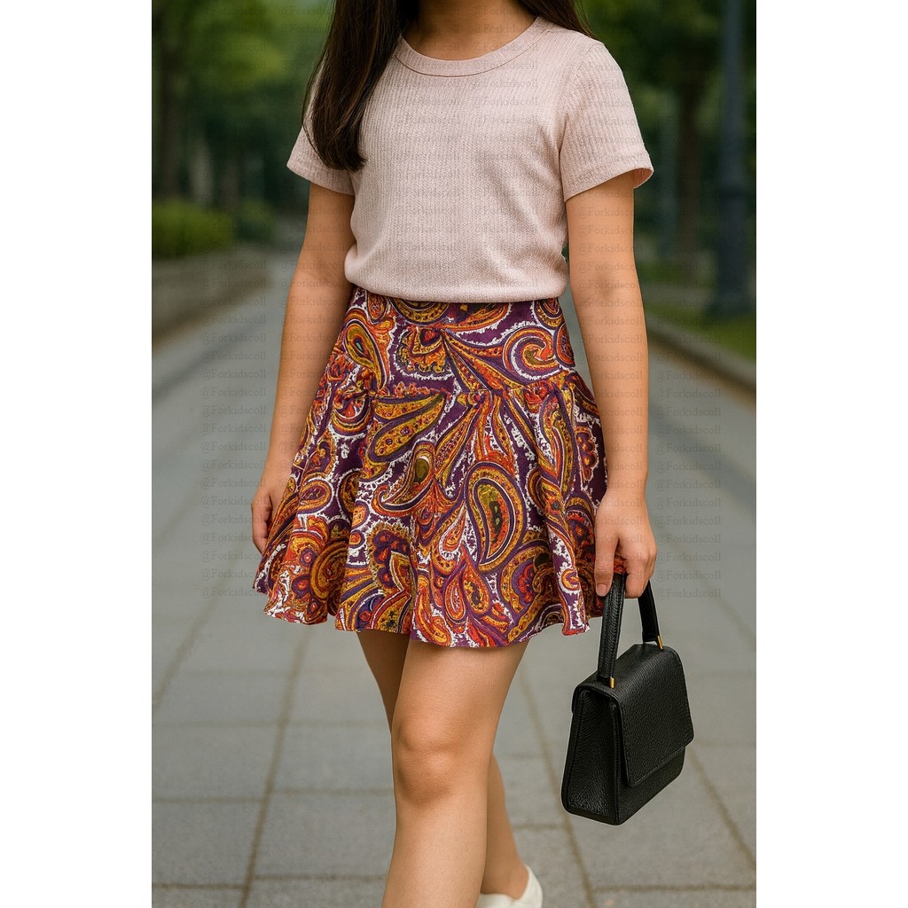 Celana Circle Batik Anak Perempuan