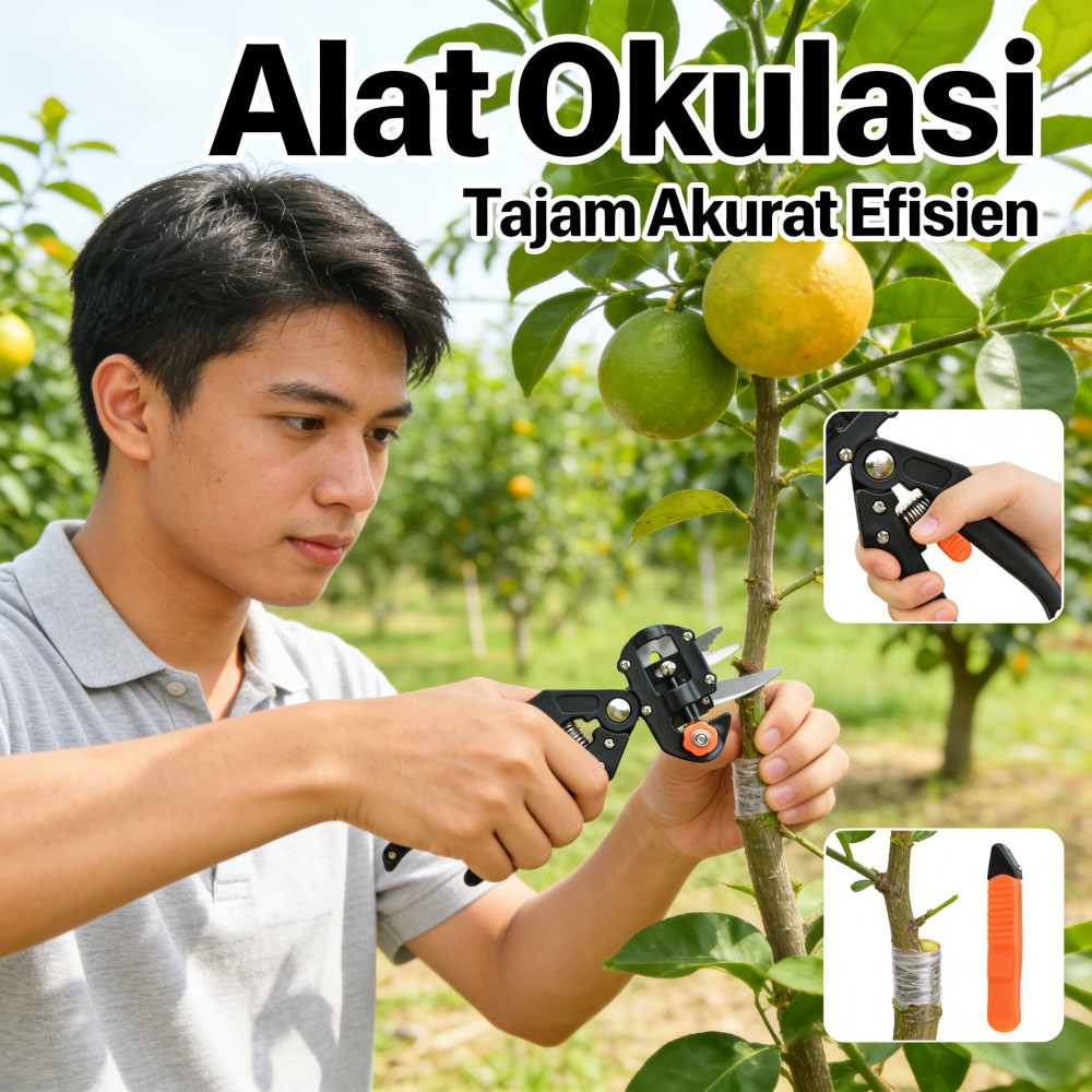 Peralatan okulasi Mesin okulasi Pisau okulasi bibit Gunting pohon dan okulasi Alat okulasi Cabang