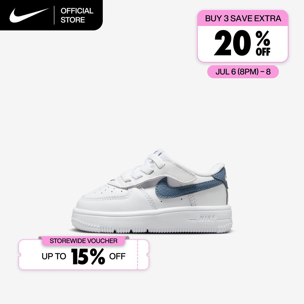 Nike Baby/Toddler Force 1 Low EasyOn Shoes - White [FN0236-110]