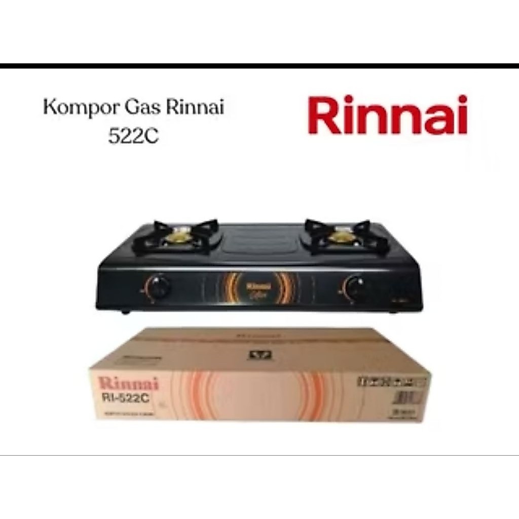 KOMPOR RINNAI 2 TUNGKU 522 C / KOMPOR RINNAI 522 C