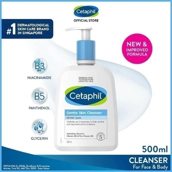Cetaphil Gentle Skin Cleanser 500 Ml Hypoallergenic Sabun Wajah facial wash cetaphil