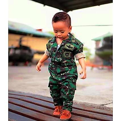 Kostum Loreng Tni Ad Pakaian Dinas Lapangan Pasukan Raider Baju Seragam Pdl Tni-Ad Bahan Loreng